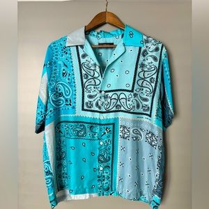 Amiri Blue Button Down Men’s Large